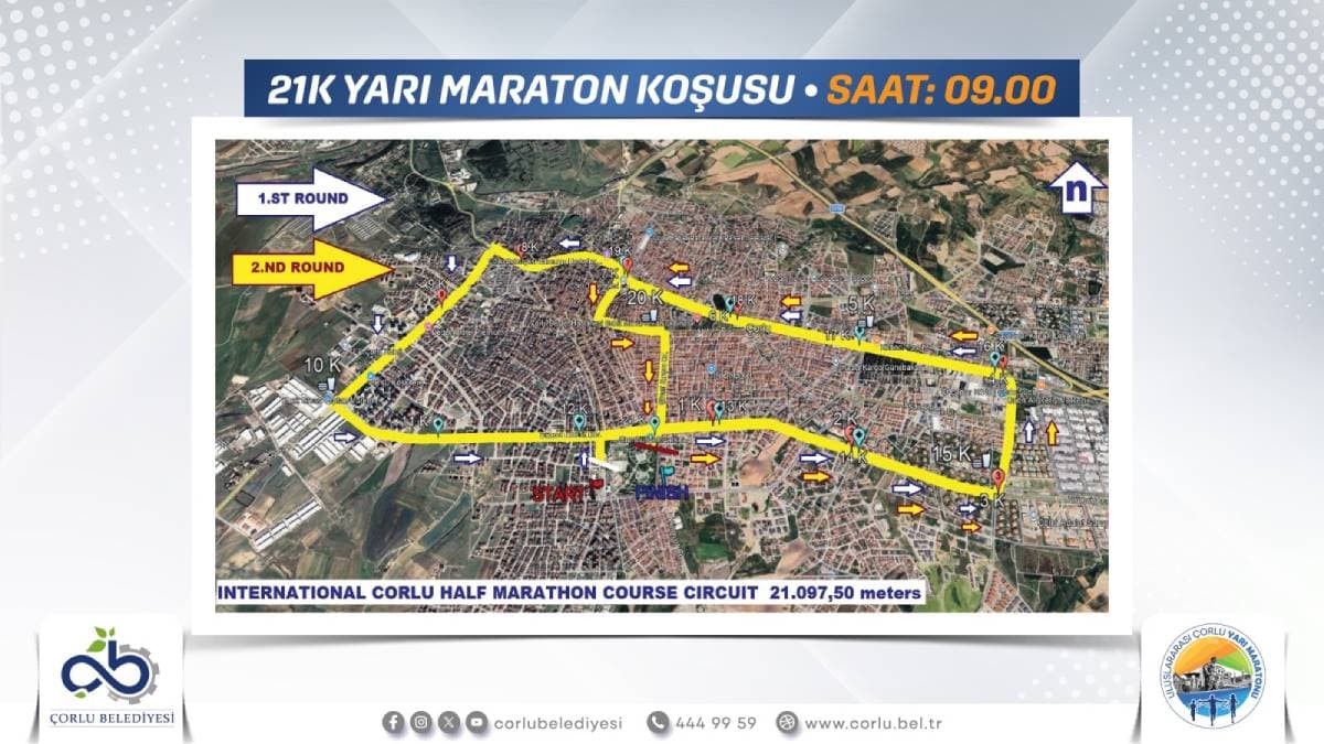 Maraton günü trafiğe kapanacak yollar ve kaçış noktaları belli oldu