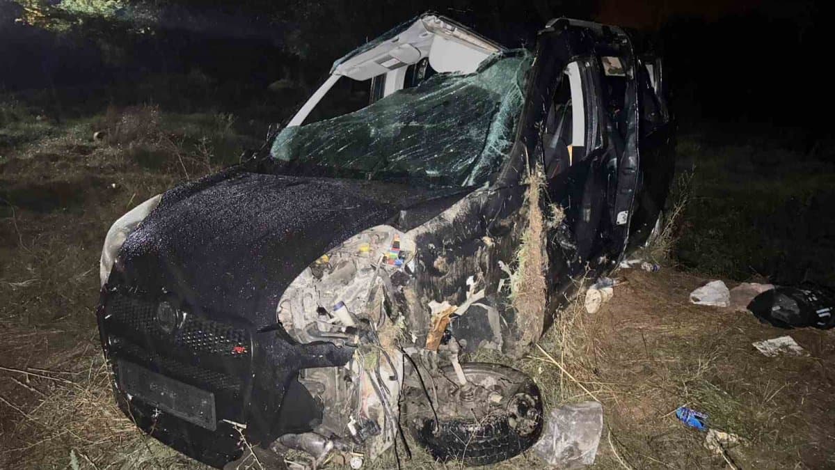 Kırıkkale’de hafif ticari araç takla attı: 1 ölü, 4 yaralı