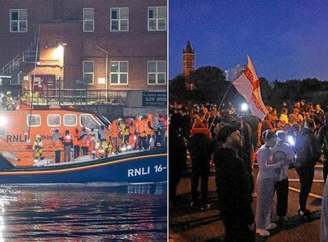 Göçmenler kurtarılmıştı: Karşıt protestolarda gözaltı kararı