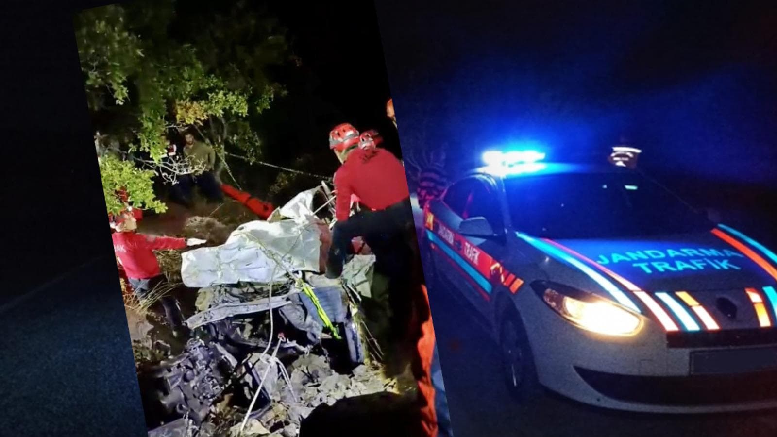 Bayramören’de uçuruma yuvarlanan otomobilde 4 kişi öldü