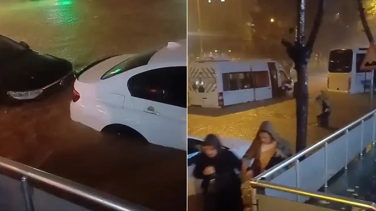Tuzla’da caddeler göle döndü, araçlar yolda kaldı: 41 yurttaş tahliye edildi