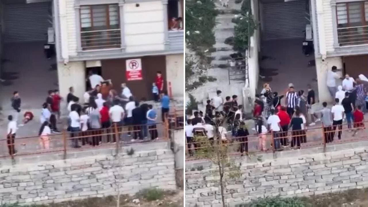 Çocukları 'kuş göstereceğim' yalanıyla kandırmaya çalıştılar: Mahalleli saldırınca kendilerini otoparka kilitlediler