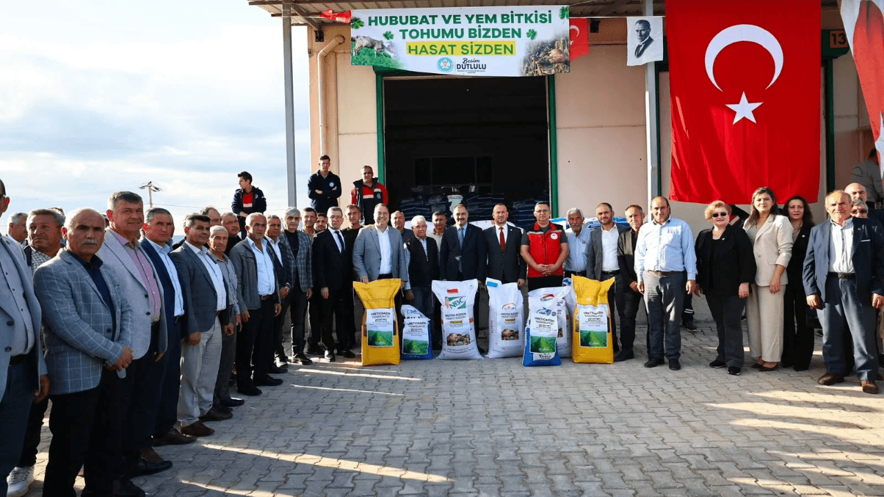 Üreticiye tohum, yangınlara karşı tanker desteği