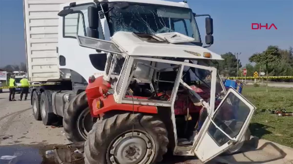 Tokat’ta askeri tır ile traktör çarpıştı: 1 ölü, 1 ağır yaralı