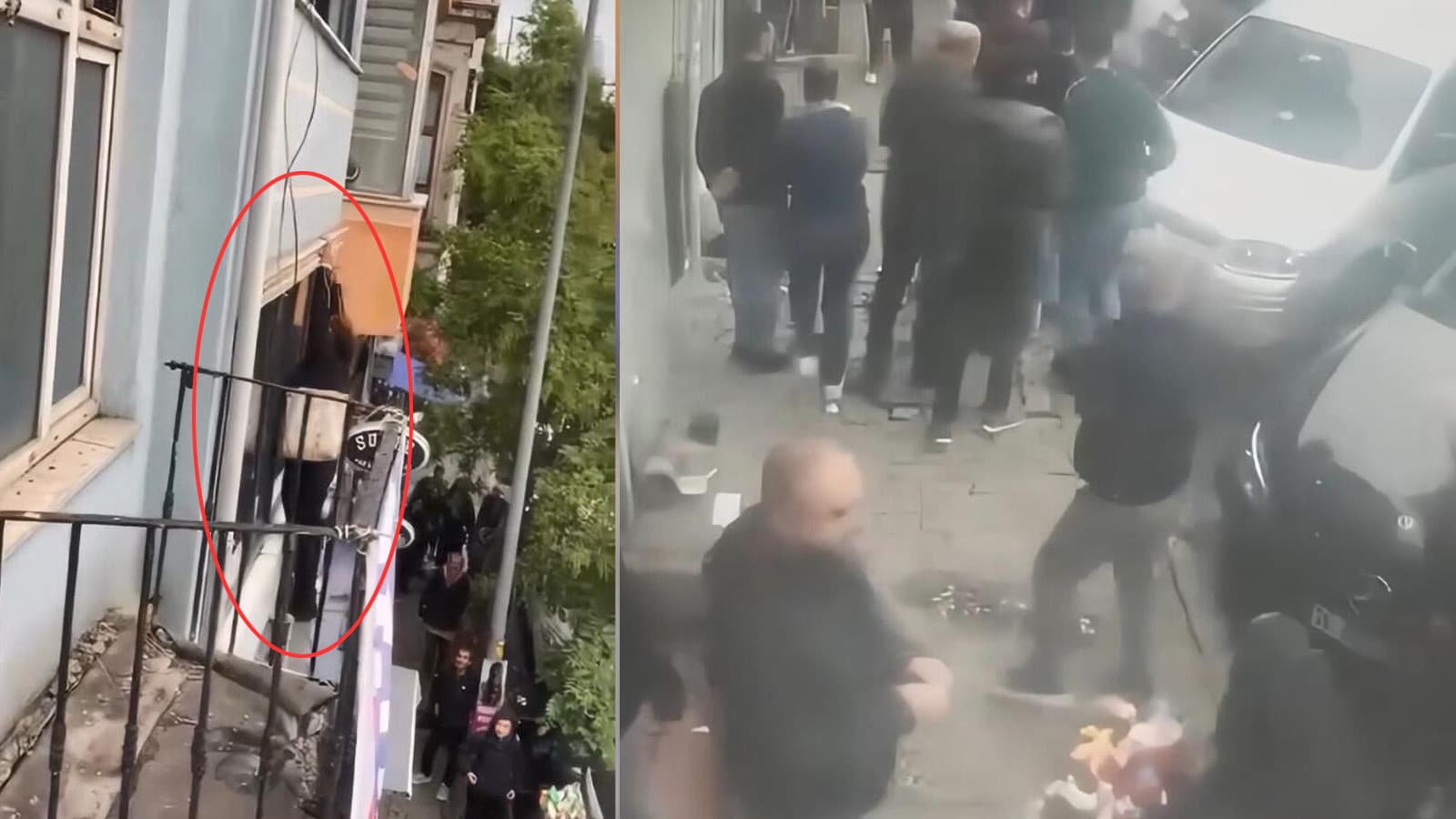 Otel tabelasına tutunup 'İmdat polis yok mu' diye bağırdı: Yardım beklerken yere çakıldı
