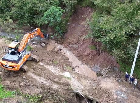 Sakarya'daki sel felaketinin ardından ekipler harekete geçti