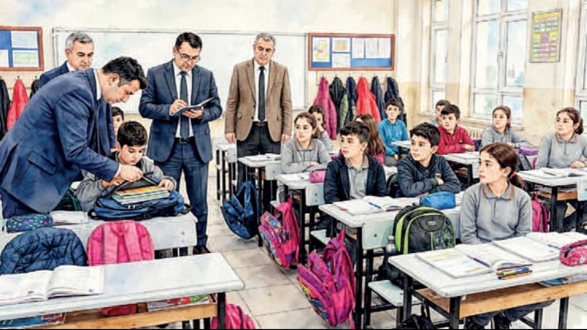 Müfettişler ilkokul bastı